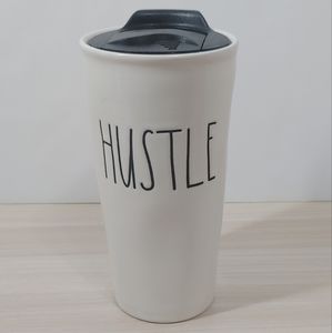 Rae Dunn "Hustle" Travel Cup with Lid